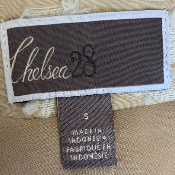 Nordstrom Chelsea28 Beige Flax Floral Eyelash Jacquard Long Blazer Jacke… - Picture 8 of 14